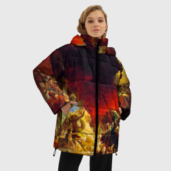Женская зимняя куртка Oversize Брюллов - Последний день Помпеи - фото 2