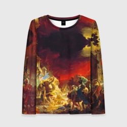 Женский лонгслив 3D Брюллов - Последний день Помпеи