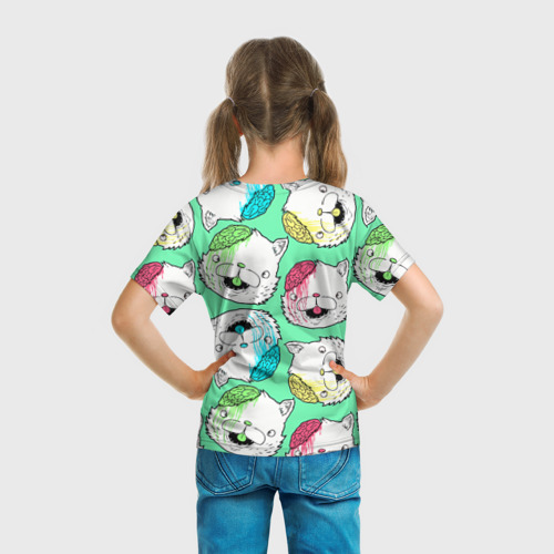 Детская футболка 3D с принтом Drop Dead, вид сзади #2