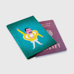 Обложка для паспорта матовая кожа Freddie Mercury - фото 2