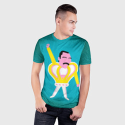 Мужская футболка 3D Slim Freddie Mercury - фото 2