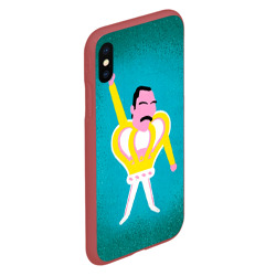 Чехол для iPhone XS Max матовый Freddie Mercury - фото 2