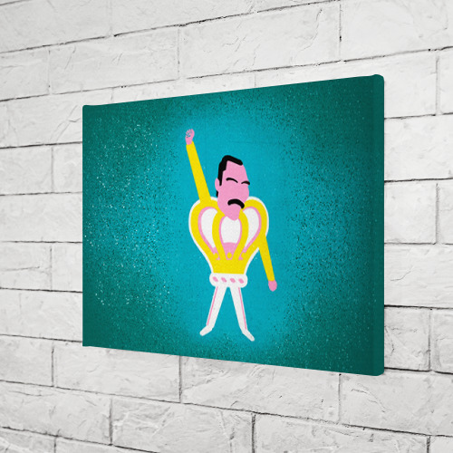 Холст прямоугольный Freddie Mercury, цвет 3D печать - фото 3