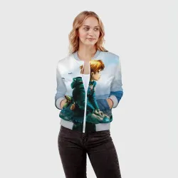 Женский бомбер 3D Навсикая из долины ветров - фото 2