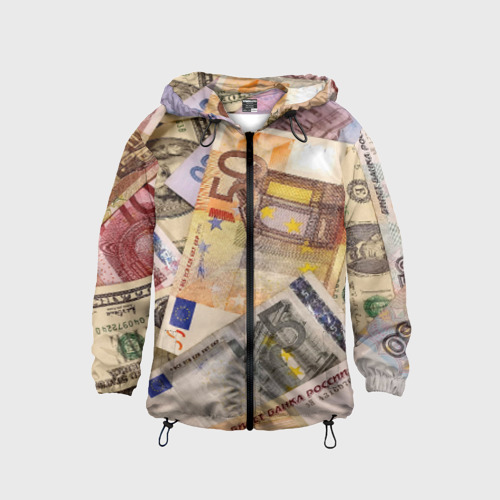 Детская ветровка 3D Money Фото 01 Детская ветровка 3D Money Фото 01
