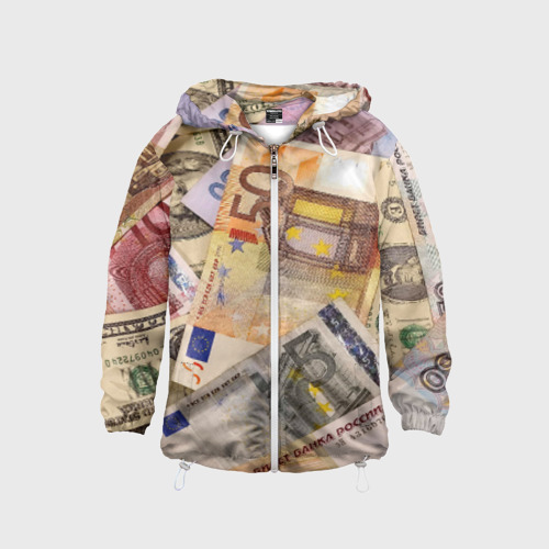 Детская ветровка 3D Money Фото 01 Детская ветровка 3D Money Фото 01