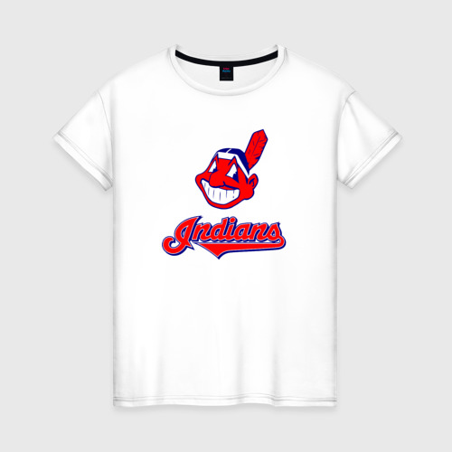 Женская футболка хлопок Cleveland Indians