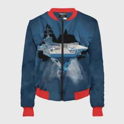 Женский бомбер 3D Авианосец