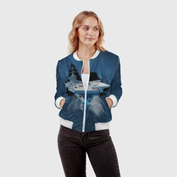 Женский бомбер 3D Авианосец - фото 2