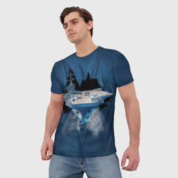 Мужская футболка 3D Авианосец - фото 2