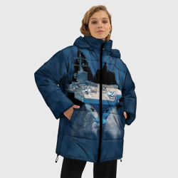 Женская зимняя куртка Oversize Авианосец - фото 2