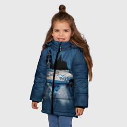 Зимняя куртка для девочек 3D Авианосец - фото 2
