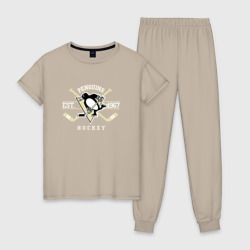 Женская пижама хлопок Pittsburgh Penguins