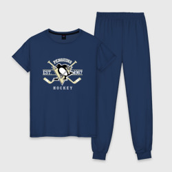 Женская пижама хлопок Pittsburgh Penguins