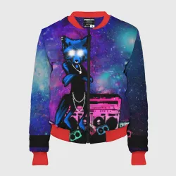 Женский бомбер 3D Spaсe rave
