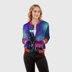 Женский бомбер 3D Spaсe rave - фото 2