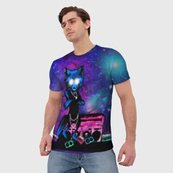 Мужская футболка 3D Spaсe rave - фото 2