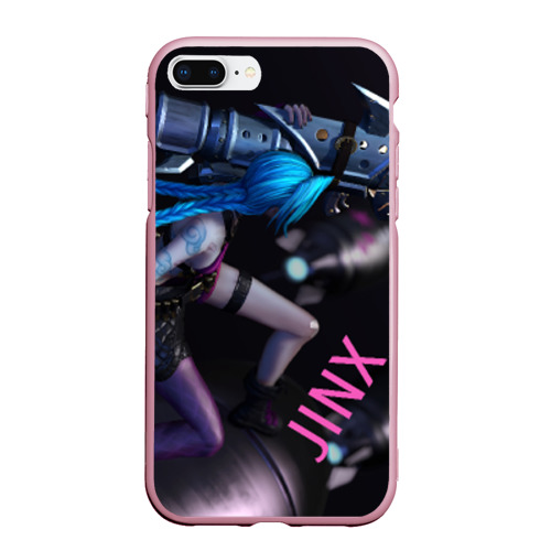 Чехол для iPhone 7Plus/8 Plus матовый Jinx, цвет розовый