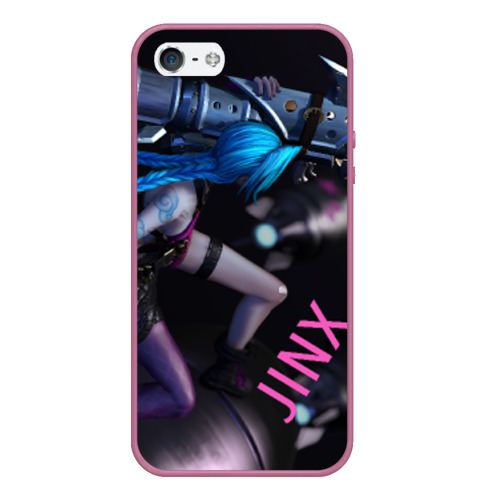 Чехол для iPhone 5/5S матовый Jinx, цвет розовый