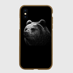 Чехол для iPhone XS Max матовый Мишка