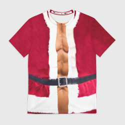 Мужская футболка 3D Костюм Деда Мороза