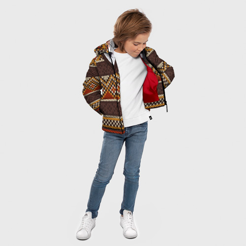 Зимняя куртка для мальчиков 3D Свитер, цвет красный - фото 5