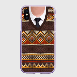 Чехол для iPhone XS Max матовый Свитер