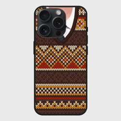 Чехол силиконовый для Apple iPhone 15 Pro матовый Свитер