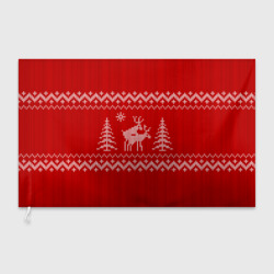 Флаг 3D Свитер с оленями