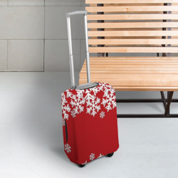 Чехол для чемодана 3D Снежинки - фото 2