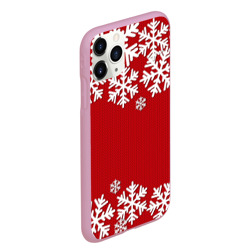 Чехол для iPhone 11 Pro Max матовый Снежинки - фото 2