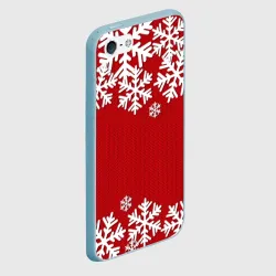 Чехол для iPhone 5/5S матовый Снежинки - фото 2