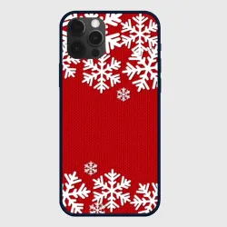 Чехол для iPhone 12 Pro Max Снежинки