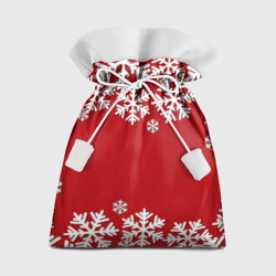 Снежинки – Подарочный мешок с принтом купить со скидкой в -14%