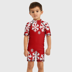 Детский купальный костюм 3D Снежинки - фото 2