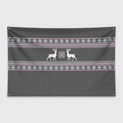 Флаг-баннер Свитер с оленями