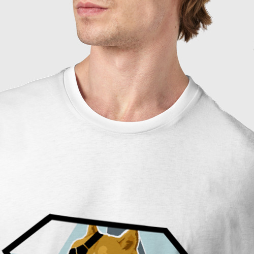 Мужская футболка хлопок Diamond Doge, цвет белый - фото 6