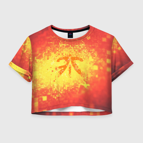 Женская футболка Crop-top 3D FNATIC CLOTHES COLLECTION , цвет 3D печать