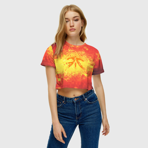 Женская футболка Crop-top 3D FNATIC CLOTHES COLLECTION , цвет 3D печать - фото 3