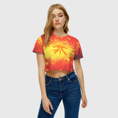 Женская футболка Crop-top 3D FNATIC CLOTHES COLLECTION , цвет 3D печать - фото 4