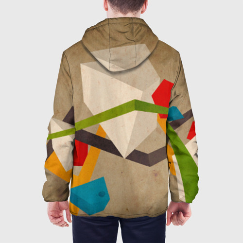 Мужская куртка 3D Геометрия, цвет 3D печать - фото 5