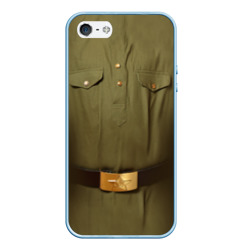 Чехол для iPhone 5/5S матовый Солдатская форма