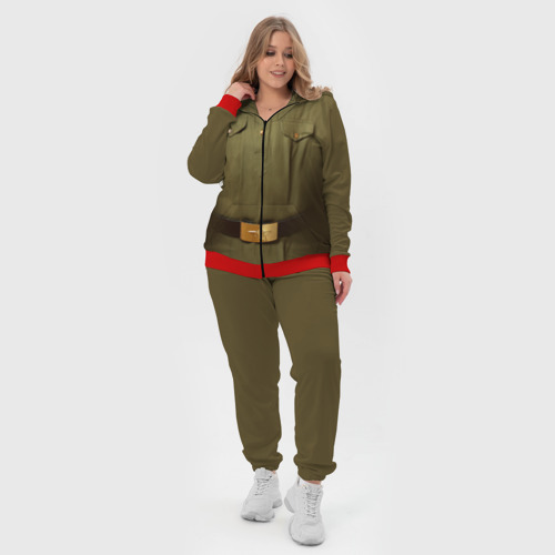 Женский костюм 3D Солдатская форма, цвет красный - фото 5