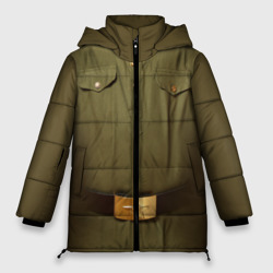 Женская зимняя куртка Oversize Солдатская форма