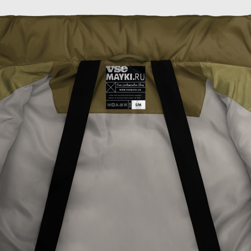 Женская зимняя куртка Oversize Солдатская форма, цвет светло-серый - фото 7