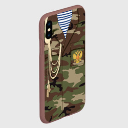 Чехол для iPhone XS Max матовый Армейская форма парадная дембеля - фото 2