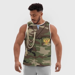 Мужская спортивная майка 3D Армейская форма парадная дембеля - фото 2