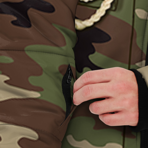 Мужская зимняя куртка 3D Армейская форма, цвет красный - фото 6