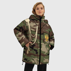 Женская зимняя куртка Oversize Армейская форма - фото 2