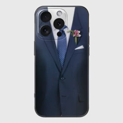 Чехол для iPhone 16 Pro силиконовый с защитой камеры Жених